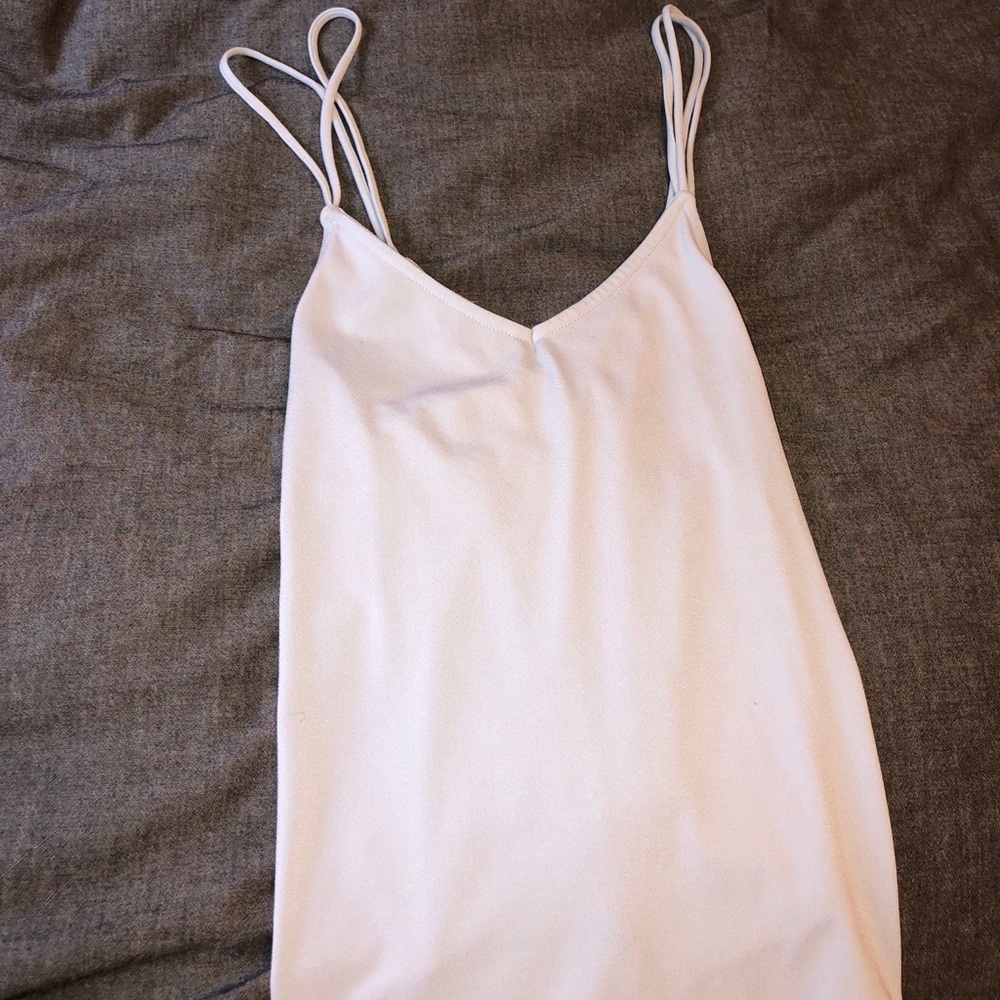 Light blue UO Cross Back Tank